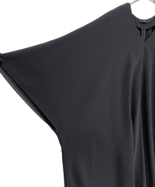 BAUME（ボーメ）BAUME (ボーメ) Vネックフレアドレス ネイビー サイズ:36の古着・服飾アイテム