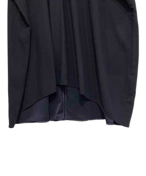 BAUME（ボーメ）BAUME (ボーメ) Vネックフレアドレス ネイビー サイズ:36の古着・服飾アイテム