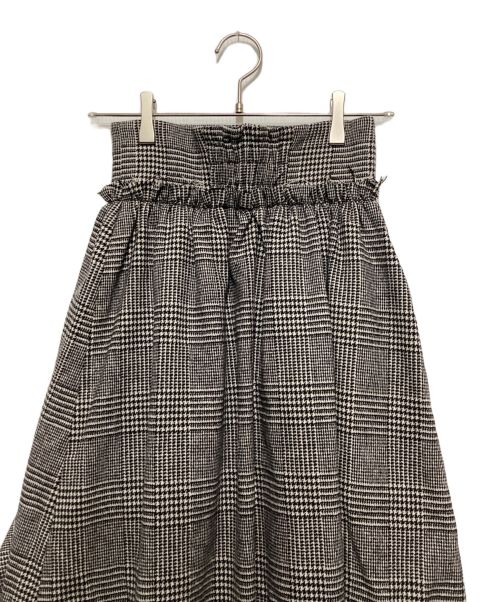 ETRE TOKYO（エトレトウキョウ）ETRE TOKYO (エトレトウキョウ) 千鳥柄ラップスカート ブラック サイズ:FREEの古着・服飾アイテム
