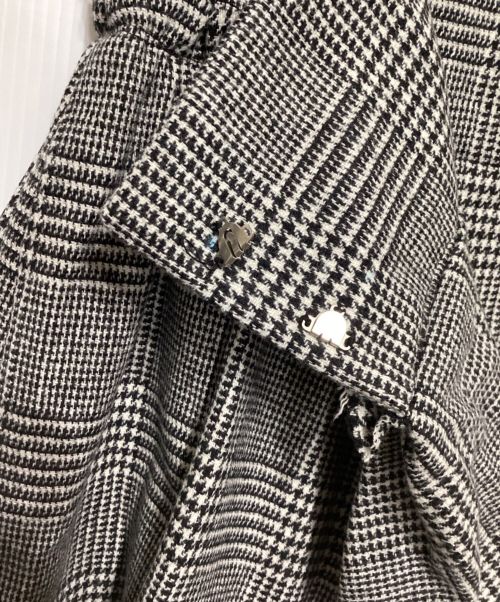 ETRE TOKYO（エトレトウキョウ）ETRE TOKYO (エトレトウキョウ) 千鳥柄ラップスカート ブラック サイズ:FREEの古着・服飾アイテム