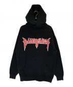 BALENCIAGAバレンシアガ）の古着「METAL PATCHED HOODIE」｜ブラック