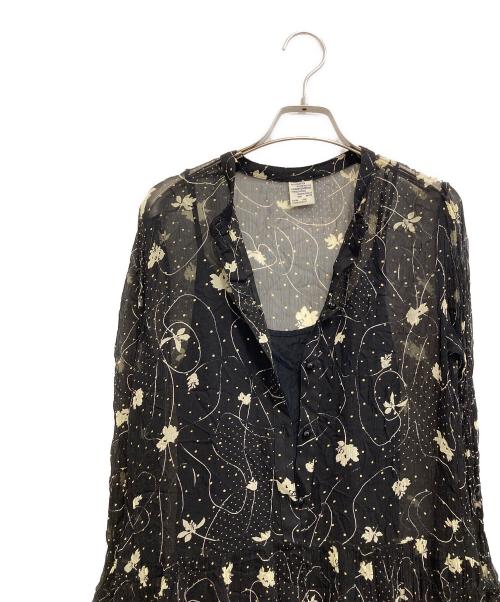 BAUM UND PFERDGARTEN（バウムウンドヘルガーデン）BAUM UND PFERDGARTEN (バウムウンドヘルガーデン) フラワー柄ワンピース ブラック サイズ:SIZE 36の古着・服飾アイテム