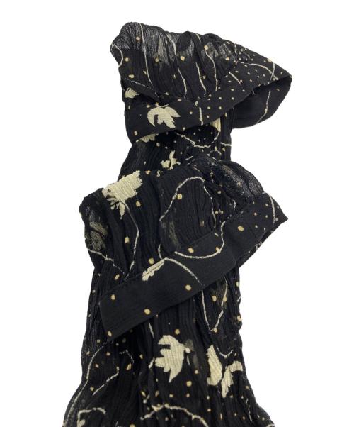 BAUM UND PFERDGARTEN（バウムウンドヘルガーデン）BAUM UND PFERDGARTEN (バウムウンドヘルガーデン) フラワー柄ワンピース ブラック サイズ:SIZE 36の古着・服飾アイテム