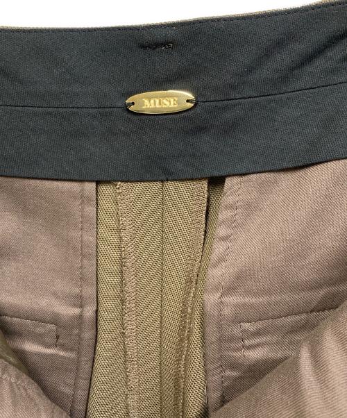MUSE（ミューズ）MUSE (ミューズ) PREMIUM WOOL スリットパンツ ブラウン サイズ:SIZE 36の古着・服飾アイテム