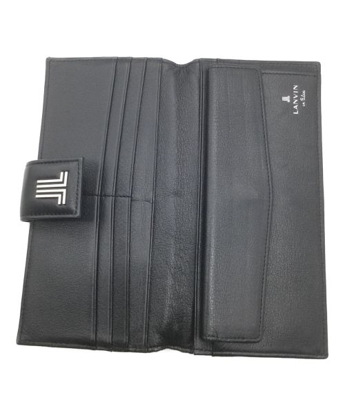 LANVIN en Bleu（ランバンオンブルー）LANVIN en Bleu (ランバンオンブルー) 長財布 ブラックの古着・服飾アイテム
