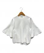 LE PHILル フィル）の古着「フレアスリーブトップ」｜ホワイト