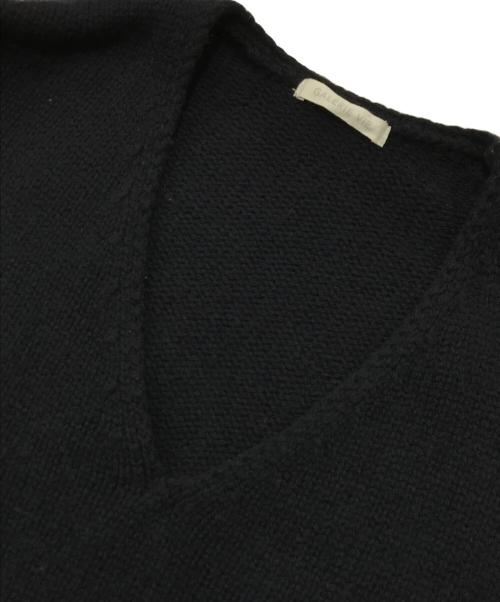 GALERIE VIE（ギャルリーヴィー）GALERIE VIE (ギャルリーヴィー) ファインウールVネックニット ネイビー サイズ:Sの古着・服飾アイテム
