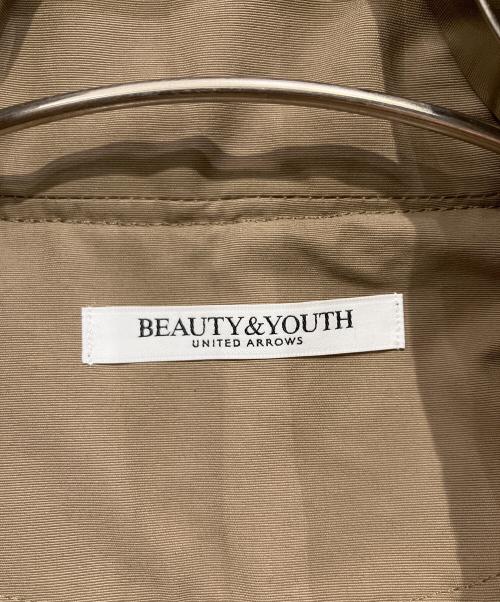BEAUTY&YOUTH（ビューティーアンドユース）BEAUTY&YOUTH (ビューティーアンドユース) グログランフードマウンテンパーカー モカ サイズ:Mの古着・服飾アイテム