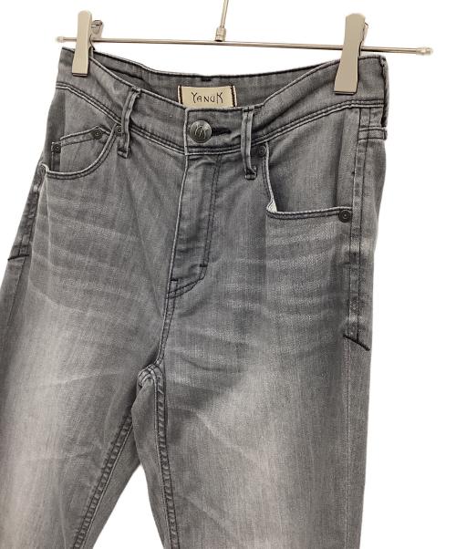 YANUK（ヤヌーク）YANUK (ヤヌーク) Really Light スリムテーパード グレー サイズ:23の古着・服飾アイテム
