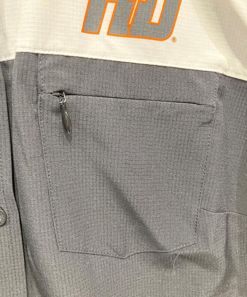 HARLEY-DAVIDSON（ハーレーダビッドソン）HARLEY-DAVIDSON (ハーレーダビッドソン) レーシングシャツ ブラック×ホワイト サイズ:Lの古着・服飾アイテム