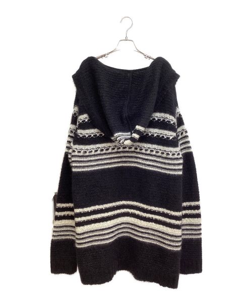 Saint Laurent Paris（サンローランパリ）Saint Laurent Paris (サンローランパリ) Baja Cardigan (バハカーディガン) ブラック×ホワイト サイズ:XLの古着・服飾アイテム