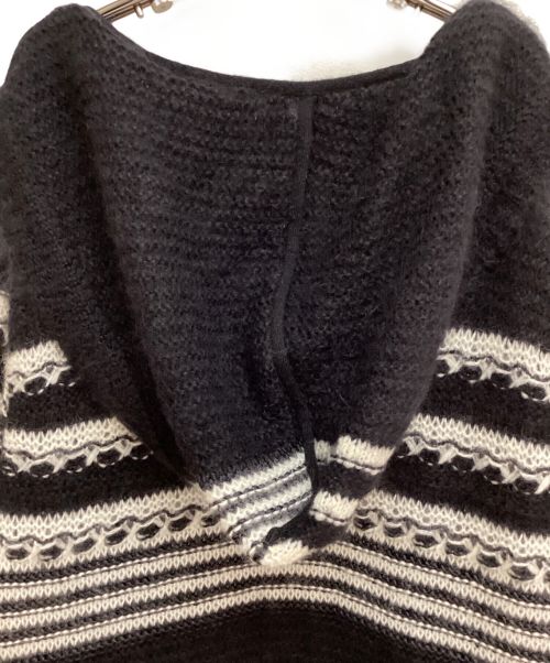 Saint Laurent Paris（サンローランパリ）Saint Laurent Paris (サンローランパリ) Baja Cardigan (バハカーディガン) ブラック×ホワイト サイズ:XLの古着・服飾アイテム