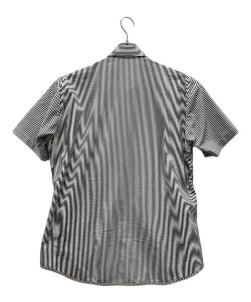 alk phenix（アルクフェニックス）alk phenix (アルクフェニックス) crank shirt/Primeflex ホワイト×グレー サイズ:XLの古着・服飾アイテム