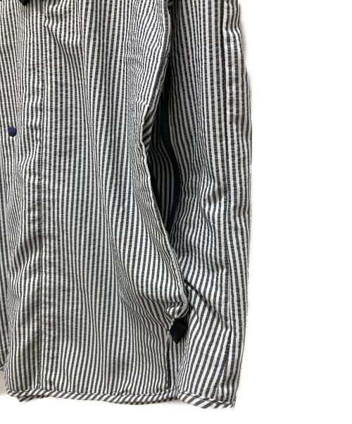 alk phenix（アルクフェニックス）alk phenix (アルクフェニックス) crank shirt/Primeflex ホワイト×グレー サイズ:XLの古着・服飾アイテム