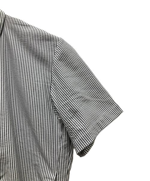 alk phenix（アルクフェニックス）alk phenix (アルクフェニックス) crank shirt/Primeflex ホワイト×グレー サイズ:XLの古着・服飾アイテム