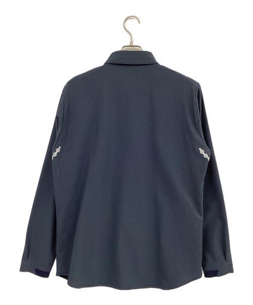 alk phenix（アルクフェニックス）alk phenix (アルクフェニックス) dou shirts / Flex Skin Plus ネイビー サイズ:XLの古着・服飾アイテム