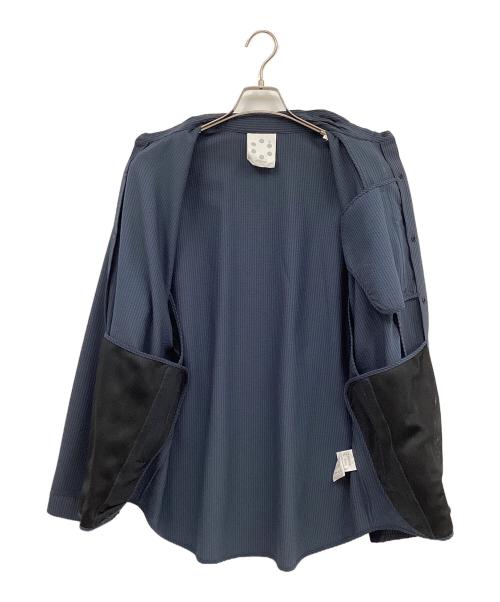 alk phenix（アルクフェニックス）alk phenix (アルクフェニックス) dou shirts / Flex Skin Plus ネイビー サイズ:XLの古着・服飾アイテム