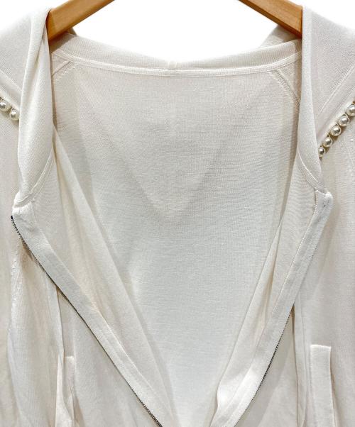 GRACE CLASS（グレースクラス）GRACE CLASS (グレースクラス) パールニットフーディー ベージュ サイズ:36の古着・服飾アイテム