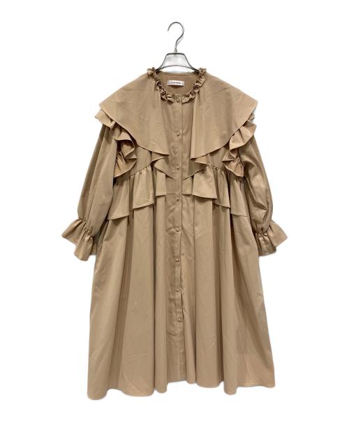 UNMINOU（アンミヌ）UNMINOU (アンミヌ) ギャザーフリルスプリングコート サイズ:FREEの古着・服飾アイテム
