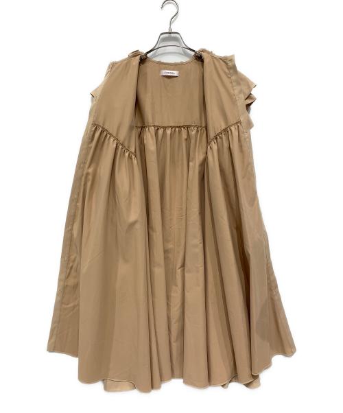 UNMINOU（アンミヌ）UNMINOU (アンミヌ) ギャザーフリルスプリングコート サイズ:FREEの古着・服飾アイテム