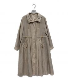 Apuweiser-riche（アプワイザーリッシェ）の古着「シアーロングブルゾン」｜ベージュ