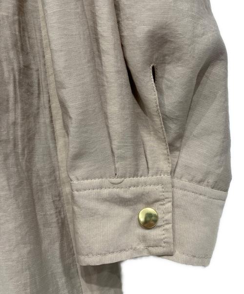 Apuweiser-riche（アプワイザーリッシェ）Apuweiser-riche (アプワイザーリッシェ) シアーロングブルゾン ベージュ サイズ:2の古着・服飾アイテム