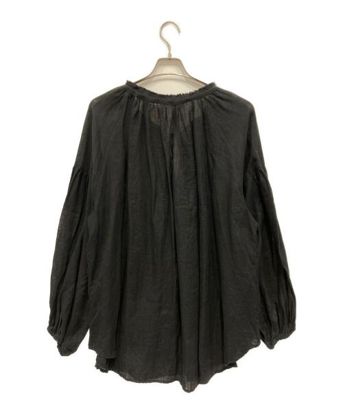 FRAMeWORK（フレームワーク）FRAMeWORK (フレームワーク) リネンガーゼブラウス ブラック サイズ:不明の古着・服飾アイテム