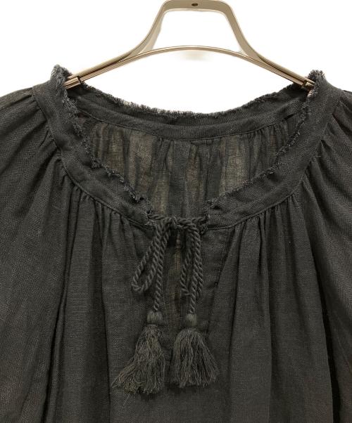 FRAMeWORK（フレームワーク）FRAMeWORK (フレームワーク) リネンガーゼブラウス ブラック サイズ:不明の古着・服飾アイテム