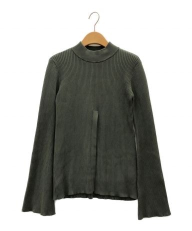 4点 未使用に近い　UN3D. アンスリード フロントスリットニットトップ リブ 中古・古着通販】UN3D. (アンスリード) フロントスリットニットトップ