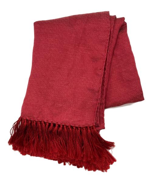 TOM FORD（トムフォード）TOM FORD (トムフォード) シルク混ストール レッドの古着・服飾アイテム