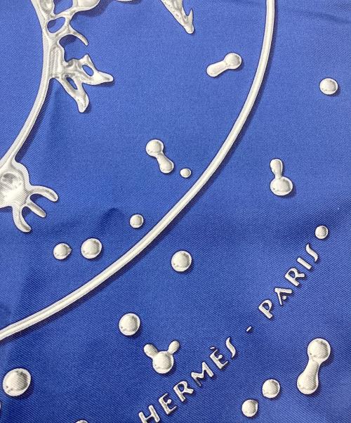 HERMES（エルメス）HERMES (エルメス) シルクスカーフ ブルーの古着・服飾アイテム