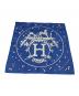 HERMES (エルメス) シルクスカーフ ブルー：13000円