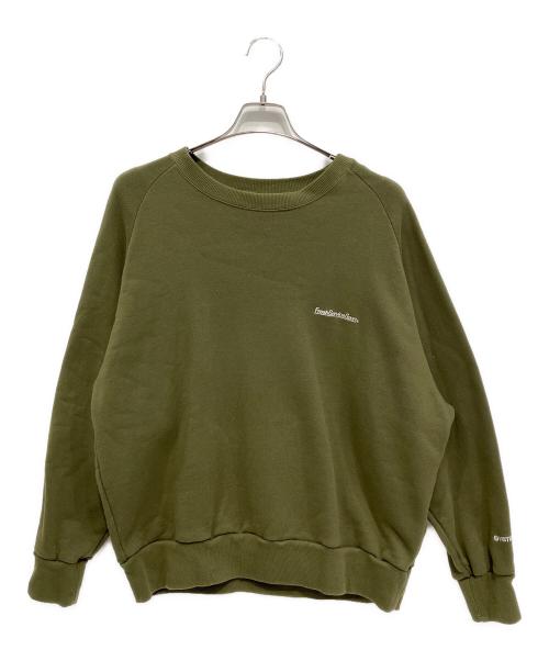 FreshServiceSport（フレッシュサービス）FreshServiceSport (フレッシュサービス) VIBTEX CREW NECK SWEAT カーキ サイズ:Mの古着・服飾アイテム