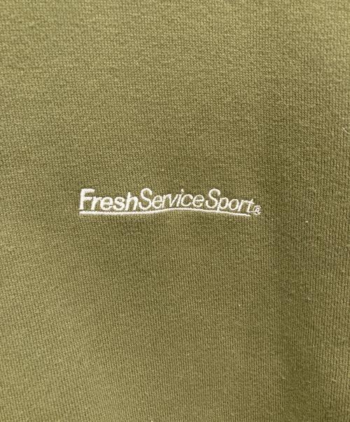 FreshServiceSport（フレッシュサービス）FreshServiceSport (フレッシュサービス) VIBTEX CREW NECK SWEAT カーキ サイズ:Mの古着・服飾アイテム