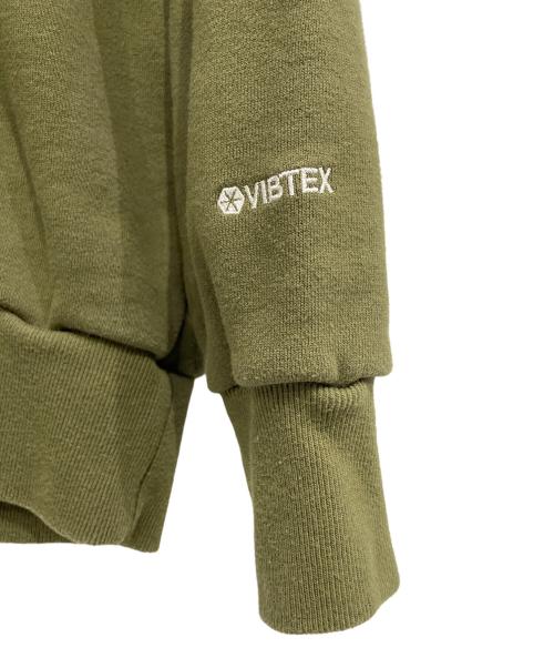 FreshServiceSport（フレッシュサービス）FreshServiceSport (フレッシュサービス) VIBTEX CREW NECK SWEAT カーキ サイズ:Mの古着・服飾アイテム