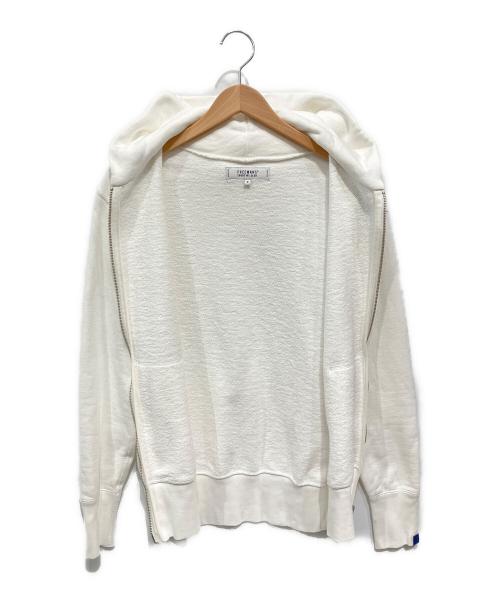 FREEMANS SPORTING CLUB（フリーマンズスポーティングクラブ）FREEMANS SPORTING CLUB (フリーマンズスポーティングクラブ) LOOPWHEELER (ループウィラー) ジップパーカー ホワイト サイズ:Mの古着・服飾アイテム