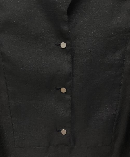 Adam et Rope（アダム エ ロペ）Adam et Rope (アダム エ ロペ) フォルムスリーブブザムブラウス ブラック サイズ:FREEの古着・服飾アイテム