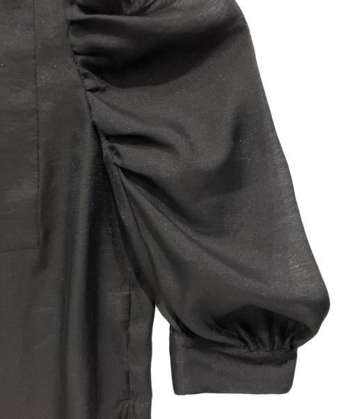 Adam et Rope（アダム エ ロペ）Adam et Rope (アダム エ ロペ) フォルムスリーブブザムブラウス ブラック サイズ:FREEの古着・服飾アイテム