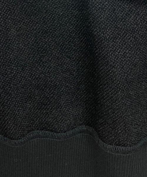 N.HOOLYWOOD（エヌ ハリウッド）N.HOOLYWOOD (エヌ ハリウッド) LONG SLEEVE SWEAT SHIRT ブラック サイズ:36の古着・服飾アイテム