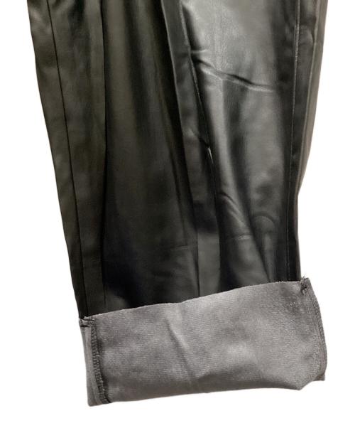 N.HOOLYWOOD（エヌ ハリウッド）N.HOOLYWOOD (エヌ ハリウッド) シンセティックレザーパンツ ブラック サイズ:36の古着・服飾アイテム