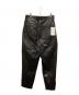 N.HOOLYWOOD (エヌ ハリウッド) シンセティックレザーパンツ ブラック サイズ:36：12000円