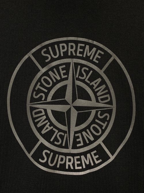 SUPREME（シュプリーム）SUPREME (シュプリーム) STONE ISLAND (ストーンアイランド) Reflective Compass Sweater ブラック サイズ:Sの古着・服飾アイテム