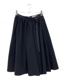 FOXEY（フォクシー）の古着「ギャザースカート」｜ブラック