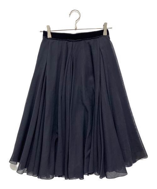 FOXEY（フォクシー）FOXEY (フォクシー) フレアスカート ネイビー サイズ:38の古着・服飾アイテム