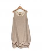 daisy lin for foxeyデイジーリン フォー フォクシー）の古着「デイジートラベルパフワンピース」｜ベージュ