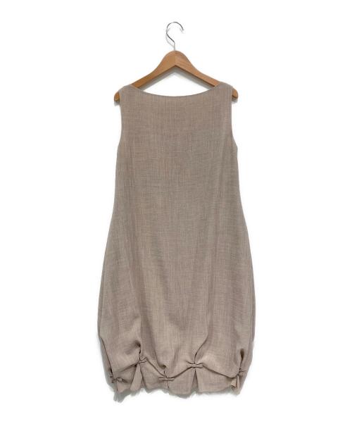daisy lin for foxey（デイジーリン フォー フォクシー）daisy lin for foxey (デイジーリン フォー フォクシー) デイジートラベルパフワンピース ベージュ サイズ:38の古着・服飾アイテム