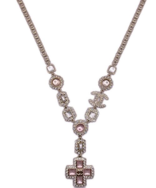 CHANEL（シャネル）CHANEL (シャネル) Cross motif coco mark necklaceの古着・服飾アイテム