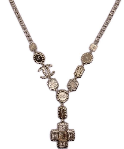 CHANEL（シャネル）CHANEL (シャネル) Cross motif coco mark necklaceの古着・服飾アイテム