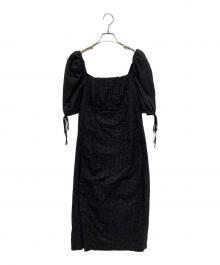 HER LIP TO（ハーリップトゥ）の古着「2Way Eyelet Lace Summer Dress」｜ブラック