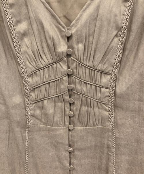 HER LIP TO（ハーリップトゥ）HER LIP TO (ハーリップトゥ) Time After Time Scalloped Dress ベージュ サイズ:Mの古着・服飾アイテム